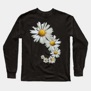 wonderful daisy flowers, blooming daisies, blooms Long Sleeve T-Shirt